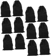 [Anneome] 12pcs Soft Eyeglass Bag Microfiber Ski Goggle Protector Pouch Drawstring Sunglasses Holder for Women