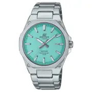 Casio Edifice Sapphire Stainless Steel Slim Turquoise Blue Watch EFRS108D-2B