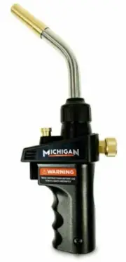 Michigan MAP/PRO FLAME BRAZING TORCH Locking Trigger, Swivel Neck *USA Brand