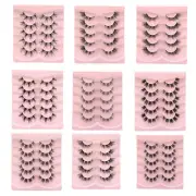 Natural Faux Mink Lashes Fuzzy False Eyelashes Eye Lashes Fake Eyelash