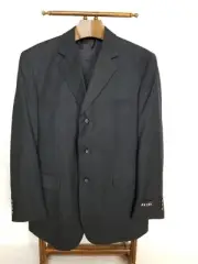 NEW RETRO Modern Dress Wear Black PinStripe Suit Jacket Size 42R Tag L New $120