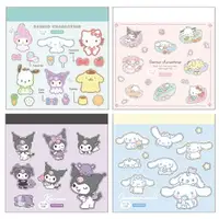 在飛比找Yahoo奇摩購物中心優惠-小禮堂 Sanrio 三麗鷗 迷你便條本附貼紙 大集合 酷洛