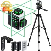 Laser Level with Tripod 360° Green Self Leveling Cross Line Laser
