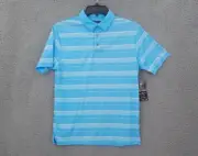 Ben Hogan Performance Polo Shirt Mens SZ S Ethereal Blue Stretch Wicking UPF 50