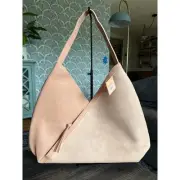 NWT ULTA BEAUTY CrissCross Dusty Blush Shoulder Tote