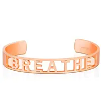 在飛比找蝦皮商城優惠-MANTRABAND 美國悄悄話 BREATHE 玫瑰金手環