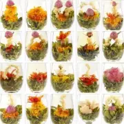 20 Pcs CHINA Blooming Flower Tea Balls,GREEN JASMINE white herbal Flowering TEE