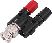 BNC to 4 Mm Banana Plug Adapter, Connected to Red Terminal, Mini Size and Easy to Use, Useful Adapter with Voltage for Oscilloscope Accessory