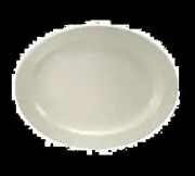 Oneida F1600000343 Shape 2000 Cream White 9.5" x 7.625" Porcelain Platter