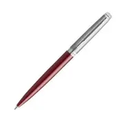 Waterman Metropolitan Essential Satin Red CT Ballpoint Pen, Fine Nib, Oil-Based