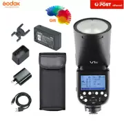 Godox V1-C V1C 2.4G TTL Camera Flash Round Head Speedlite with Battery For Canon