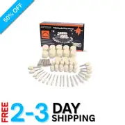 Versatile 100PCS Wool Buffing Wheel Assortment for Dremel - DIY Polishing Tools