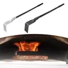 Pizza Oven Scraper Ash Cleaning Rake Hook for Outdoor Grill Stoves Home