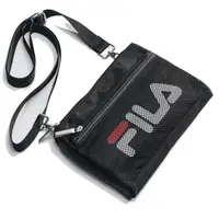 在飛比找PChome24h購物優惠-FILA 側背包 CROSSBODY BAG 黑 白 基本款