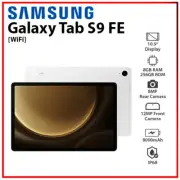 NEW Samsung Galaxy Tab S9 FE SILVER Wi-Fi 8GB+256GB Octa Core Android PC Tablet