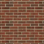 Dolls House Miniature Mixed Red Brick Pattern Cladding