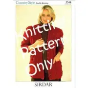 New Sirdar 5544 Country Style Cardigan Sweater Double Knitting Pattern