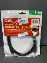 QVS High speed USB-C To Type-B Cable