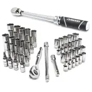 Husky 1/4 in. Drive Mechanics Tool Set with Drive Torque Wrench (51-Piece)