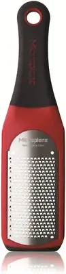 Microplane Master Series Zester Grater - Red | Premium Stainless Steel Blades...