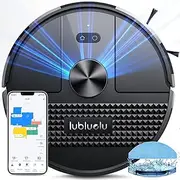 Lubluelu Robot Vacuum 4500Pa,3-in-1 Robot Vacuum and Mop,Lidar Navigation,5 Editable Mapping,24 No-go Zones,54dB,App/Alexa,Robot Vacuum Cleaner SL68 for Hair,Hard Floor,Carpet