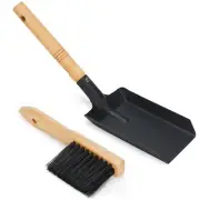 Coal Shovel and Hearth Brush Set Fireplace Firepit Tools Accessories Set
