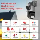 8MP HD IP WIFI Camera Dual Lens Dual Screen Auto Tracking Night Vision Monito-lu