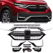 For 2020-2022 Honda CRV 11Pcs Front Grille Face Trim Fog Light Bracket Set (for: Honda)