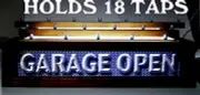 GARAGE OPEN LIGHTED 18 BEER Tap handle display BAR SIGN 3-D EFFECT