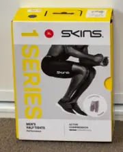 Skins Series 1 Active Compression Half Tight Shorts Mens XL Neutral New W Box