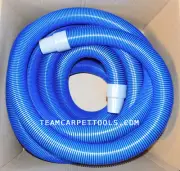 Carpet Cleaning 50 FT. Extractor Vacuum 1.5" Hose with 1.5" Wand Cuff Connectors