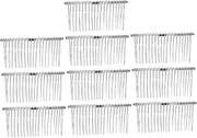 PLAFOPE 10Pcs Metal Hair Combs for Women Iron Wire Inserted Hair Clasp Veil Combs White Hair Accessories for Elegant Styling Tools for Special Occasions