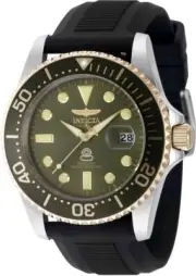 Invicta Men's 48217 Pro Diver Quartz 3 Hand Military Green Dial Watch