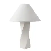 [James Lane] Colmar Ceramic Table Lamp White
