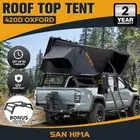 San Hima Jervis Pro Roof Top Tent Hardshell Side Opening+Universal Ute Tub Rack