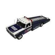 DDA Licensed 1:18 Scale Ford F-350 Ramp Truck 1970 Diecast Model Car Blue