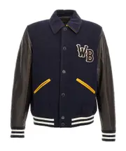 Wales Bonner Regal Varsity Bomber Jacket IT50 Black