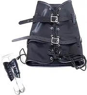 SAHOOSAFETY Leggings Bondage Leather Calf Restraints Couple Flirting SM Sex Toys Restraint Walking Self-Control Sex Games Restraint Legs PU Accessories Bed Restraints for Women