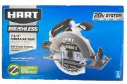 New HART 7 1/4" CORDLESS BRUSHLESS CIRCULAR SAW 20V (TOOL ONLY) #HPCS25