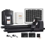 LockMaster Swing Gate Opener Auto Solar Power Electric Kit Remote Control 800KG