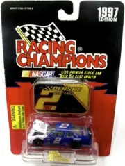 VTG NASCAR 1:64 Rusty Wallace #2 Penske 1997 Ford Thunderbird W DIECAST EMBLEM