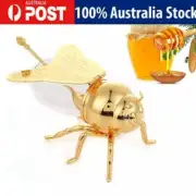 Bee Shaped Honey Jar With Spoon Versatile Novelty Container Condiment Pot