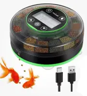 Automatic Fish Feeder for Aquarium - Moisture-Proof Precision Feeding OPEN BOX