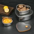 350/900/1900ml Food Container with Lid Meal Prep Food Grade Lunch Box Stainless