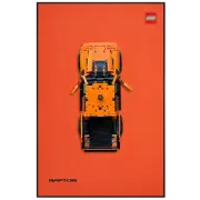 Classic Leather Wall Mount Display for LEGO® Technic™ Ford F-150 Raptor 42126