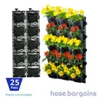 Vertical Garden Kit 25 Pots - Green Wall Hanging Planter Box Herb Succulent FAU