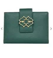 BNWT RADLEY LUXURY LEATHER MILL ROAD WALLET FOREST GREEN GOLD LATCH RRP$170