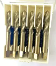 12 PCS 5/16-18P Slow Spiral Tap 3 Flute High Seed Steel Tap USA
