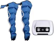 6 Cavity Air Compression Leg Massager Machine, Lymphatic Drainage Leg Massager, Air Compression Boots Inflatable Massage Machine, Air Massage Wraps for Arms, Waist, Ankles,Blue,B