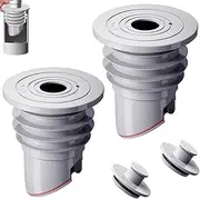 2Pcs Washing Machine Drain Hose Seal, Arshany Silicone Anti-Odor Sewer Pipe Seal Ring Sealing Cover, Backflow Preventer One Way Drain Valve for Kitchen Sink Washing Machine (XL (70 to 75mm))